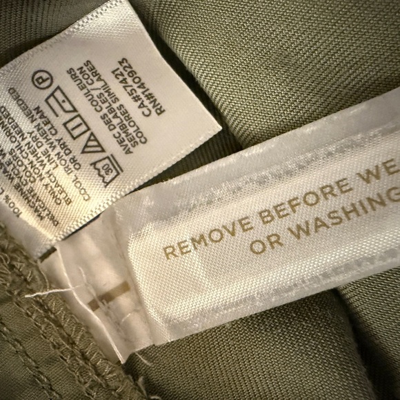 LOFT Women’s Olive Wide Leg Pants - Picture 5 of 5